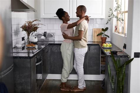 Cute Married Couple Dance In The Kitchen Stock Image Image Of Food Kitchen