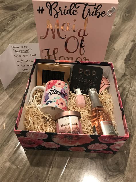 This 50 by 60 throw is large enough for both the bride and groom to snuggle under on any special day that they may be enjoying together. Maid of honor proposal box | Brides maid proposal, Wedding ...