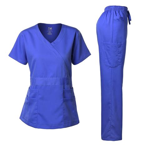 dagacci medical uniform women s scrub set stretch and soft y neck top and pants womens scrubs