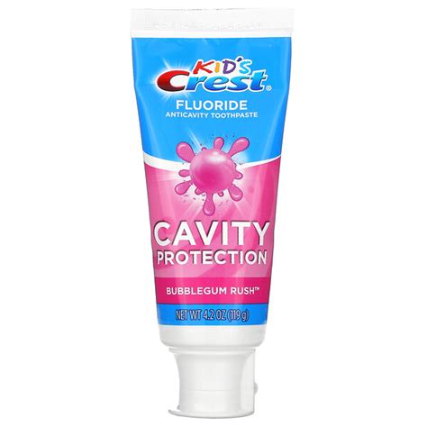 Crest Kids Fluoride Anticavity Toothpaste For Ages 2 Bubblegum