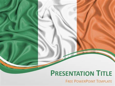 Ireland Flag Powerpoint Template Presentationgo Powerpoint