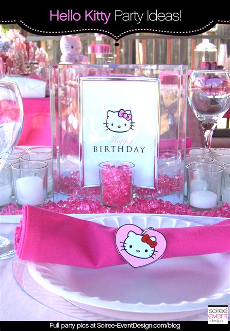 If you're wondering how to have a virtual birthday party, check out these fun zoom birthday party ideas. Character Week: Hello Kitty Party Ideas - Soiree Event Design