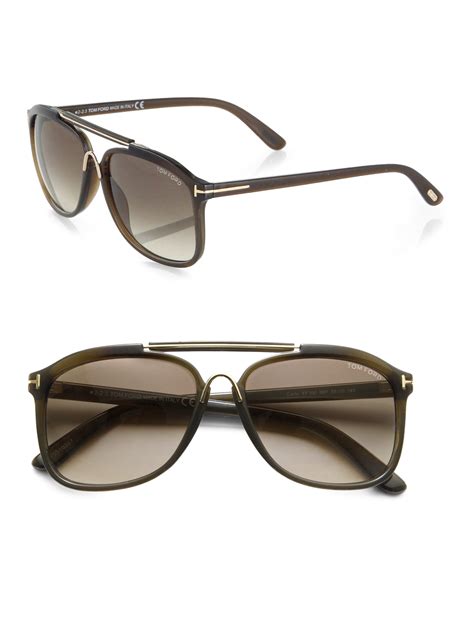 Lyst Tom Ford Cade Sunglasses In Green For Men