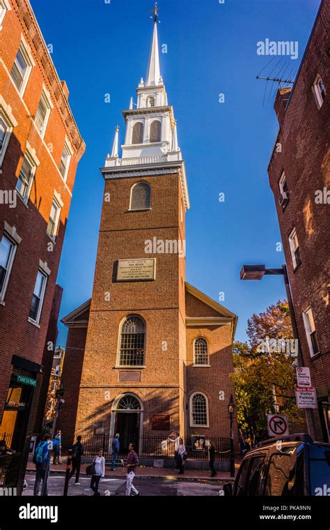Old North Church Boston Massachusetts Usa Stock Photo Alamy