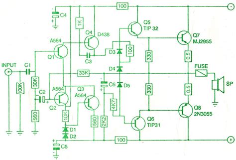 Ocl W Circuit Schematic Power Amplifier And Layout