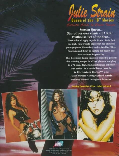 1996 Julie Strain Queen Of The B Movies Dealer Sell Sheet Heavy Metal