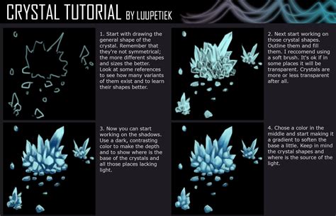 Tutorial On How To Paint Crystals Easy Tutorial On How To Digitally