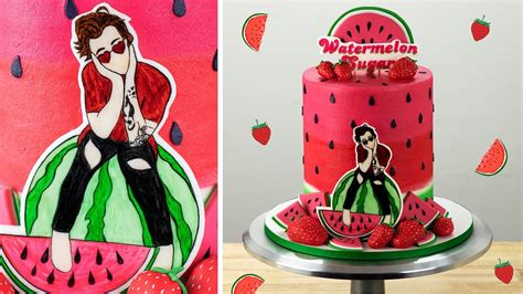Harry Styles Birthday Cake Watermelon Sugar Youtube