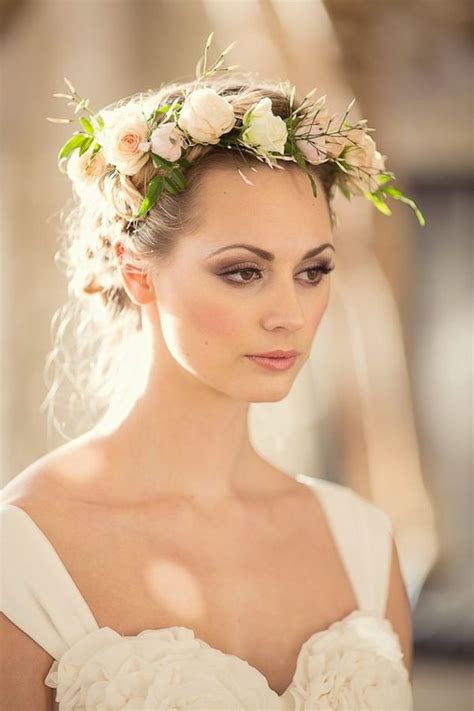 Wedding wedding hairstyles braided hairstyles braided hairstyles for wedding bridal hair accessories floral hair flower crown hairstyle open hairstyles flower crown. 20 Wedding Hairstyles with Crown Ideas - Wohh Wedding