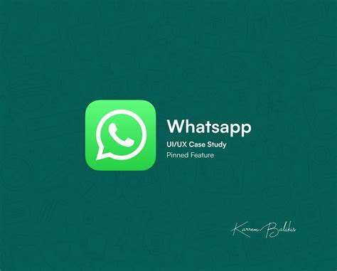 Whatsapp Pin Feature Figma