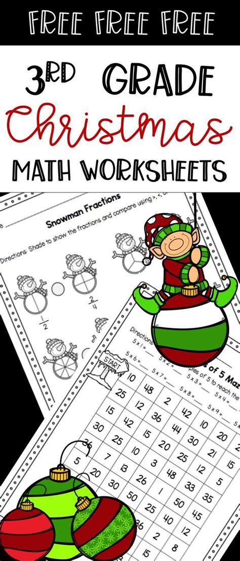 Christmas Worksheets For 5th Grade