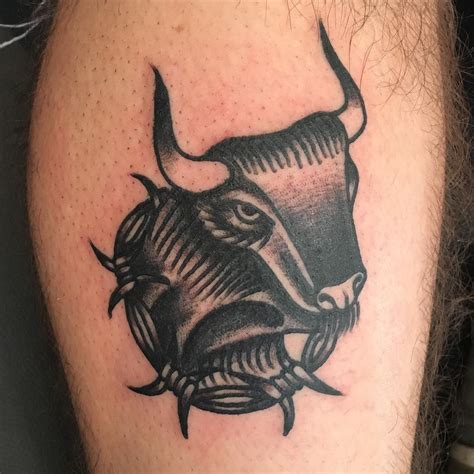 70 Astrological Taurus Tattoo Designs Strong Willed Zodiac Sign 2019