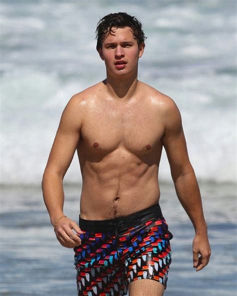 Ansel Elgort Shirtless Photoshoot