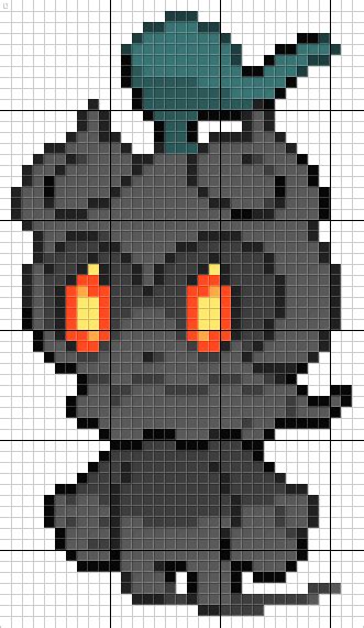 Marshadow 802 Pixel Art Pokemon Pixel Art Pattern Pixel Art