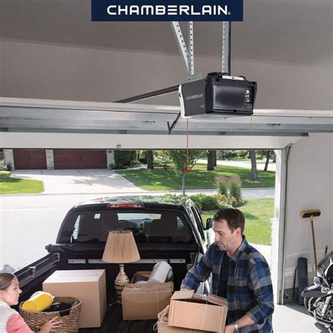 Chamberlain B T Hp Smart Quiet Belt Drive Garage Door Opener With Battery Backup