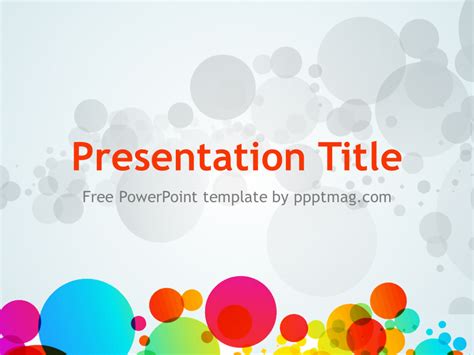 Colored Circles Powerpoint Template Prezentr