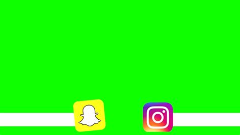 Snapchat And Instagram Green Screen W Sound Gg Green Screens Youtube