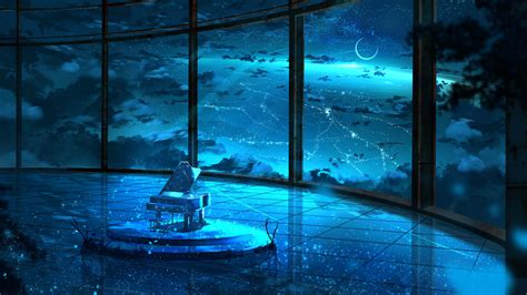 Anime Moon Sky Window K Hd Wallpapers Hd Wallpapers Id