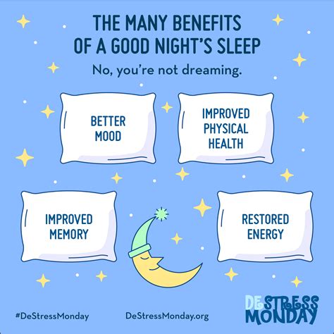 the benefits of a good night s sleep destress monday