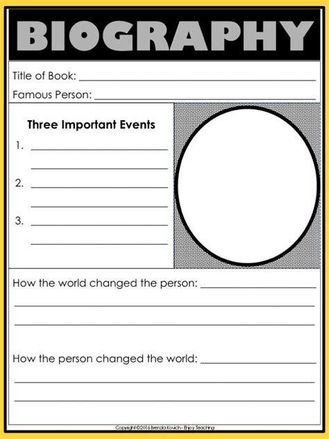 Teaching Biography With Reading Activities For Kids