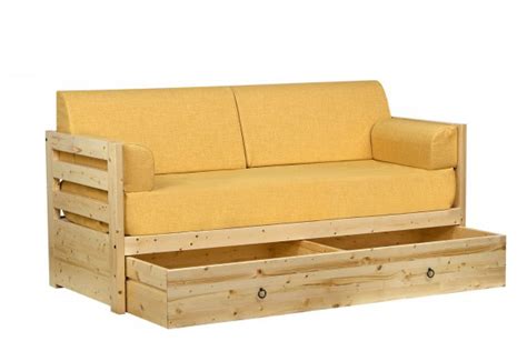 Letto divano 90x200 cm € 249. Letto con sottoletto legno massello Estro - La Casa ...