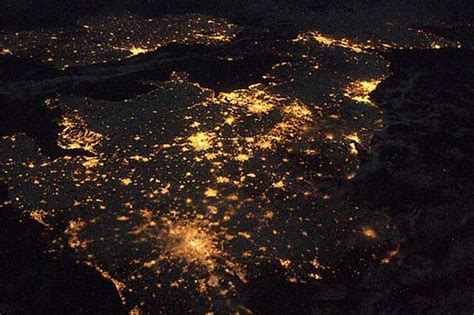 Britain At Night Photographed From International Space