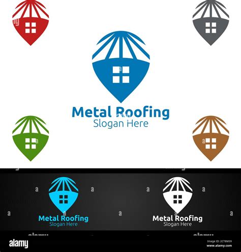 Pin Metal Roofing Logo For Shingles Roof Real Estate Or Handyman