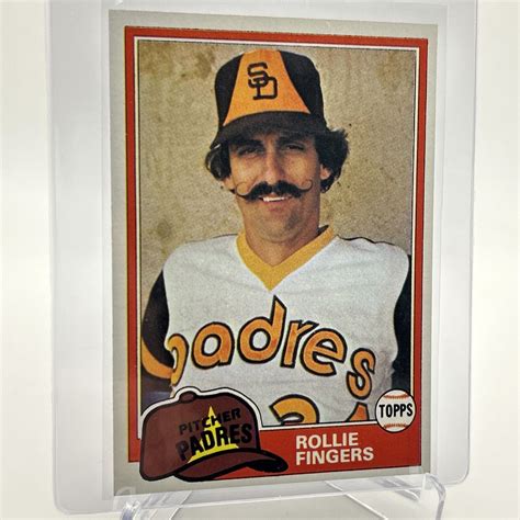 1981 Topps Rollie Fingers Baseball Card 229 Nm Mint Free Shipping Ebay