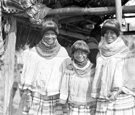 Florida Memory Seminole Indian Women Wearing Traditional Dresses