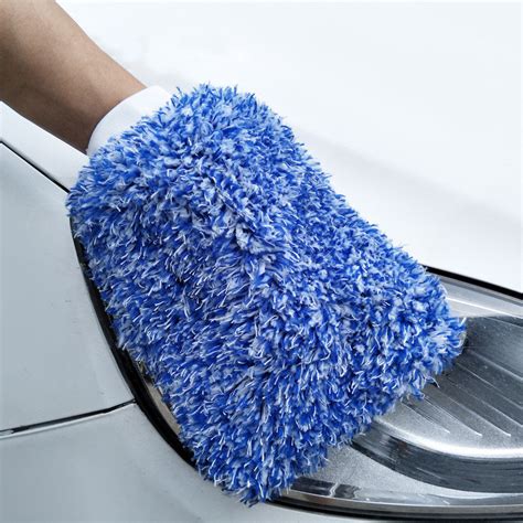 Car Kitchen Household Wash Washing Cleaning Glove Easy Microfiber Mit