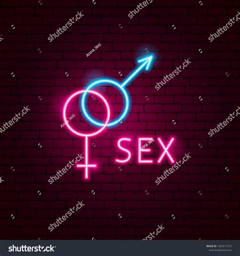 Sex Neon Label Vector Illustration Adult Stock Vector Royalty Free 1307617213 Shutterstock