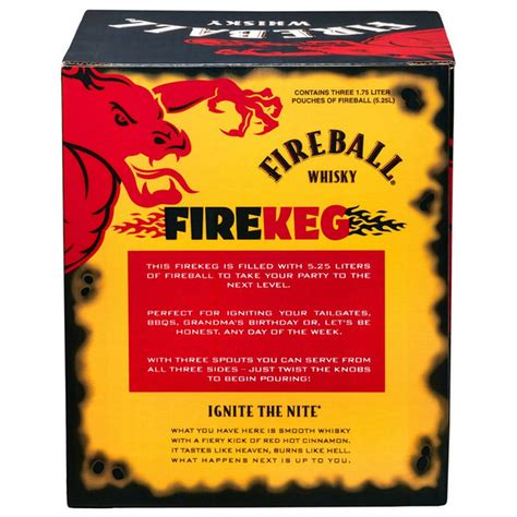 Fireball Cinnamon Whiskey Firekeg, Cinnamon Whisky, Liquor, 66 Proof (5