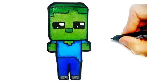 How To Draw Cute Minecraft Zombie Youtube Cute Drawings Cute Images