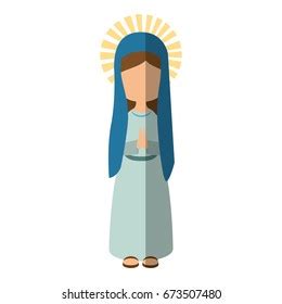 Virgin Mary Cartoon Stock Vector Royalty Free Shutterstock