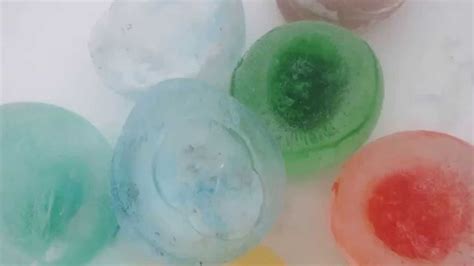 Frozen Orbs Frozen Food Color Water Balloons Youtube