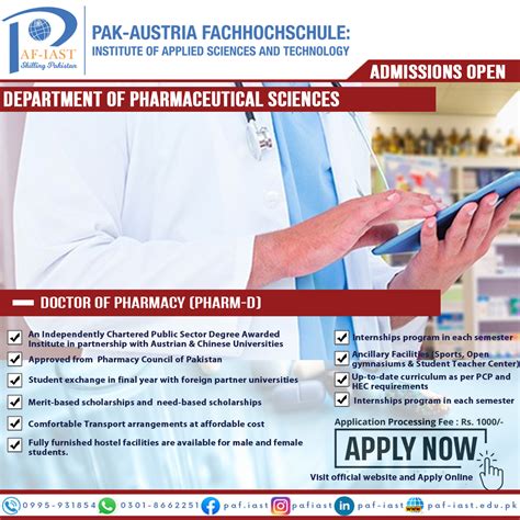 Doctor Of Pharmacy Admissions Paf Iast