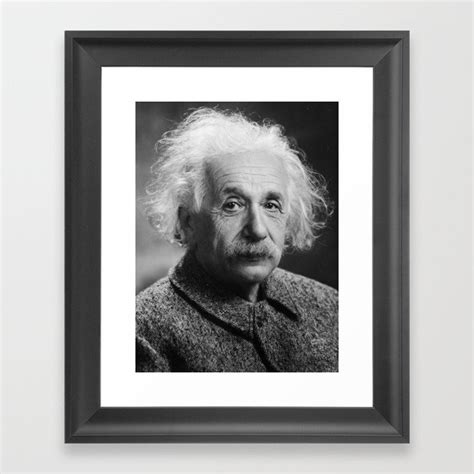Albert Einstein Framed Art Print By Restored Art And History Society6
