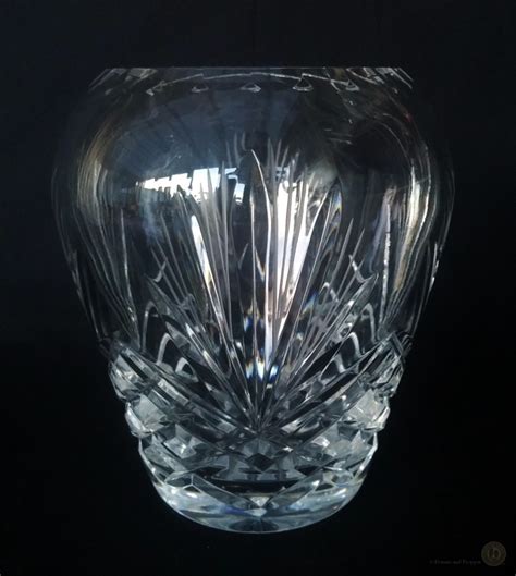 Vintage Heavy Cut Glass Crystal Flower Posy Vase 12 5cm H Free Delivery Uk Primm And Propper