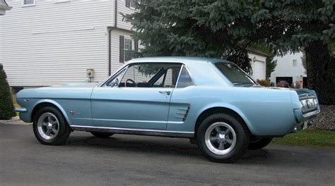 Silver Blue 1966 Ford Mustang Hardtop Photo Detail