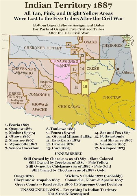Oklahoma Tribes Map