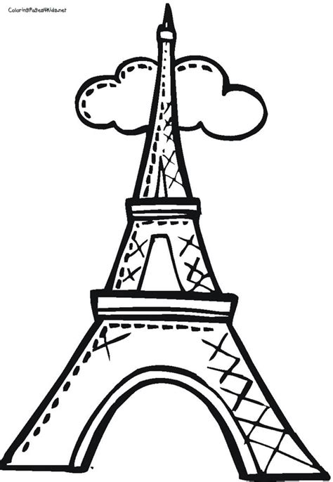 Eiffel Tower To Draw For Kids Clip Art Library