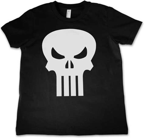 Marvel Punisher Distressed Skull Jongens T Shirt 104