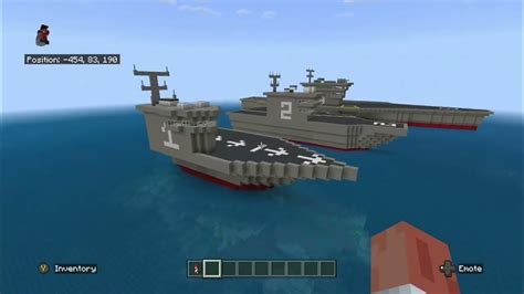 Minecraft Aircraft Carriers They Took Awhile To Build Youtube