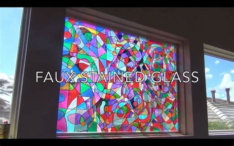 Faux Stained Glass Tutorial On Plexiglass Sheet With Vitrail Self