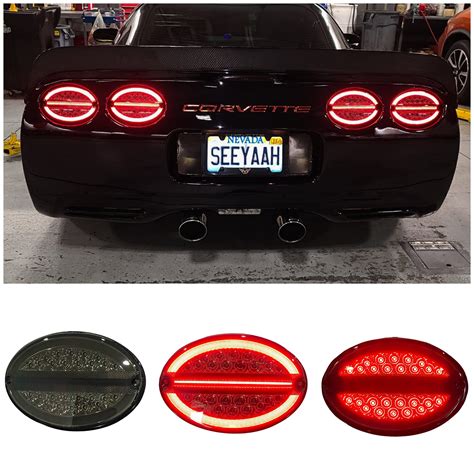 Buy Vette Lights 1997 2004 C5 Corvette Smoked Lens Laser Led Tail