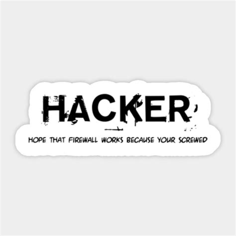 Hacker Programmer Sticker Teepublic
