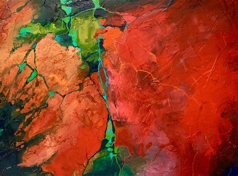 Carol Nelson Fine Art Blog Red Art Geologic Abstract Contemporary