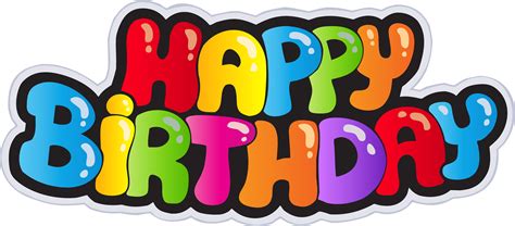 Birthday Party Wish T Clip Art Happy Birthday Sign 8000x3710
