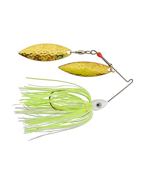 Pulsator Shattered Glass Gold Spinnerbait White Chartreuse Nichols Lures