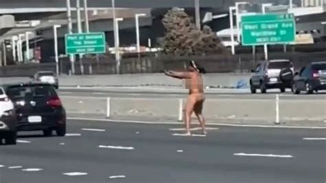 Naked Woman Fires Gun On Busy Highway In California US The Courier Mail